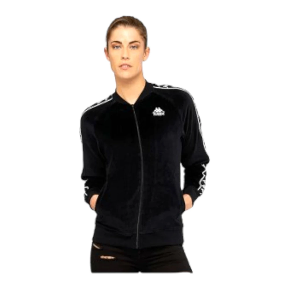 Kappa Sweater met rits Black Dames