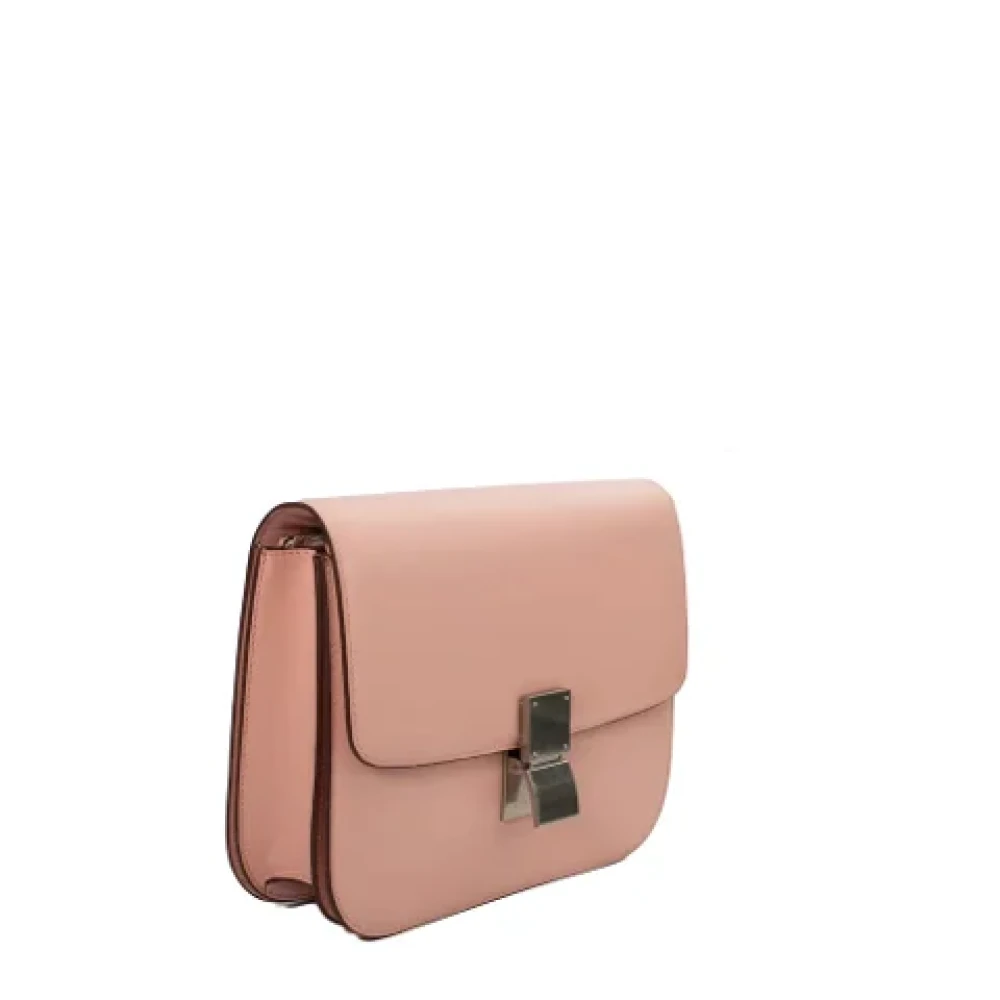 Celine Vintage Pre-owned Leather celine-bags Pink Dames