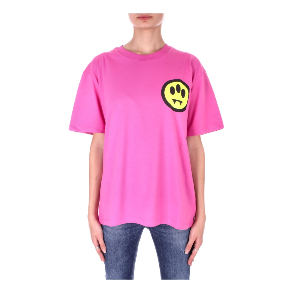 Barrow Logo Front T-shirt in Roze Pink Dames