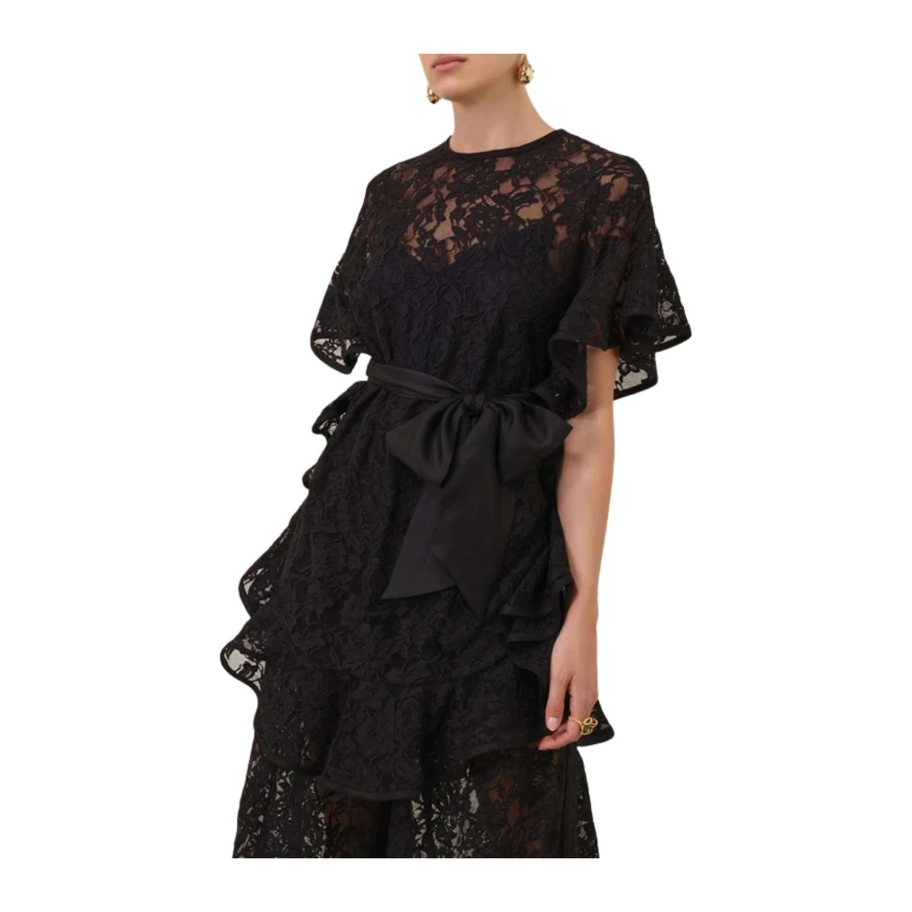 Zimmermann Kanten Tuniek Black Dames