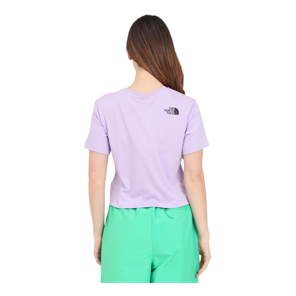 The North Face Dames Lila Korte Taille T-shirt Purple Dames