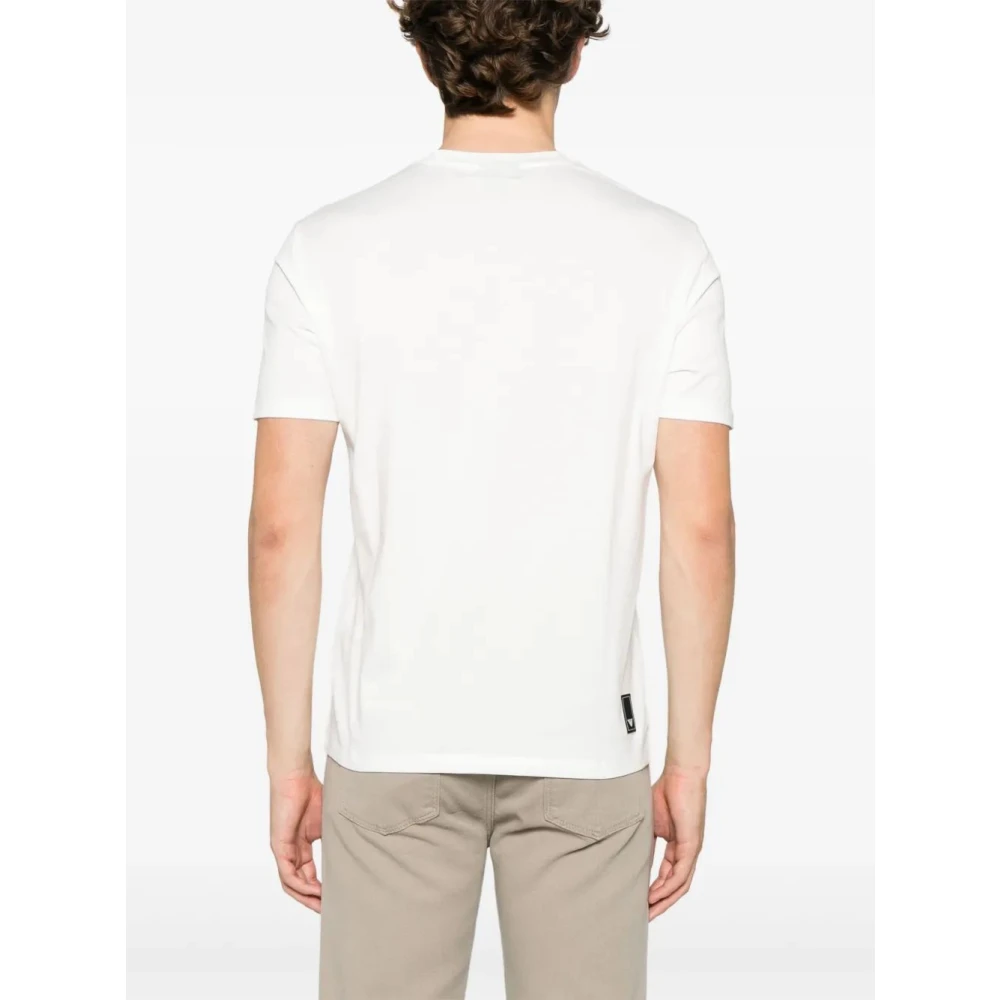 Emporio Armani Casual Katoenen T-shirt voor Mannen White Heren