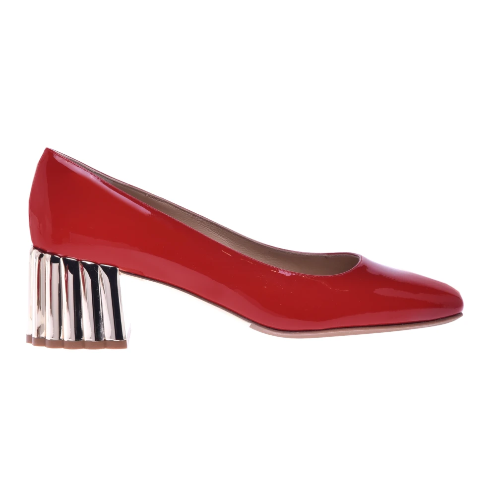 Baldinini Women's Red Patent Leather Court Shoe - Pumps - 6 1/2 Uk - Shoes