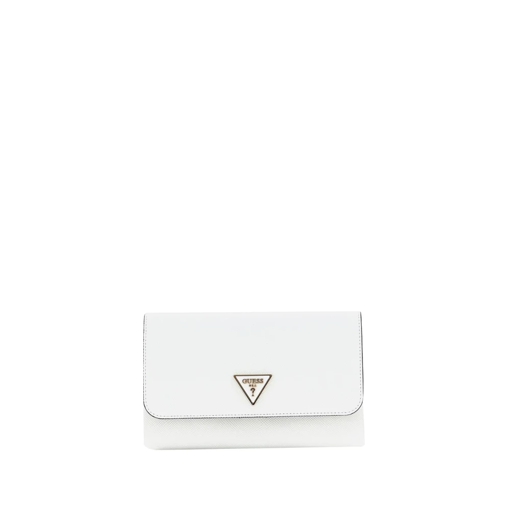Guess Witte Schoudertas met Gouden Details White Dames