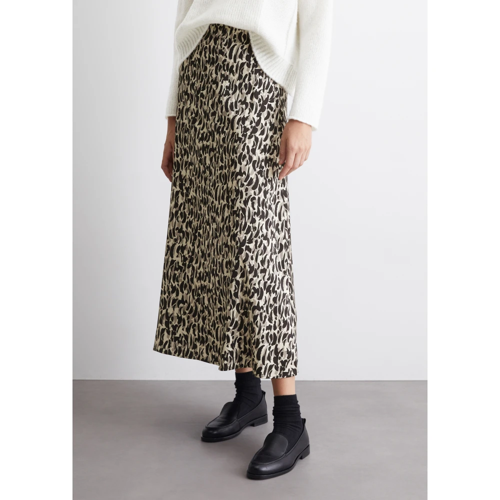 Marc O'Polo Uitlopende maxi-rok gevormd Multicolor Dames