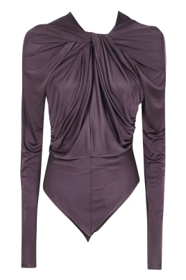 Bodysuit i viskosjersey med tvistdetalj