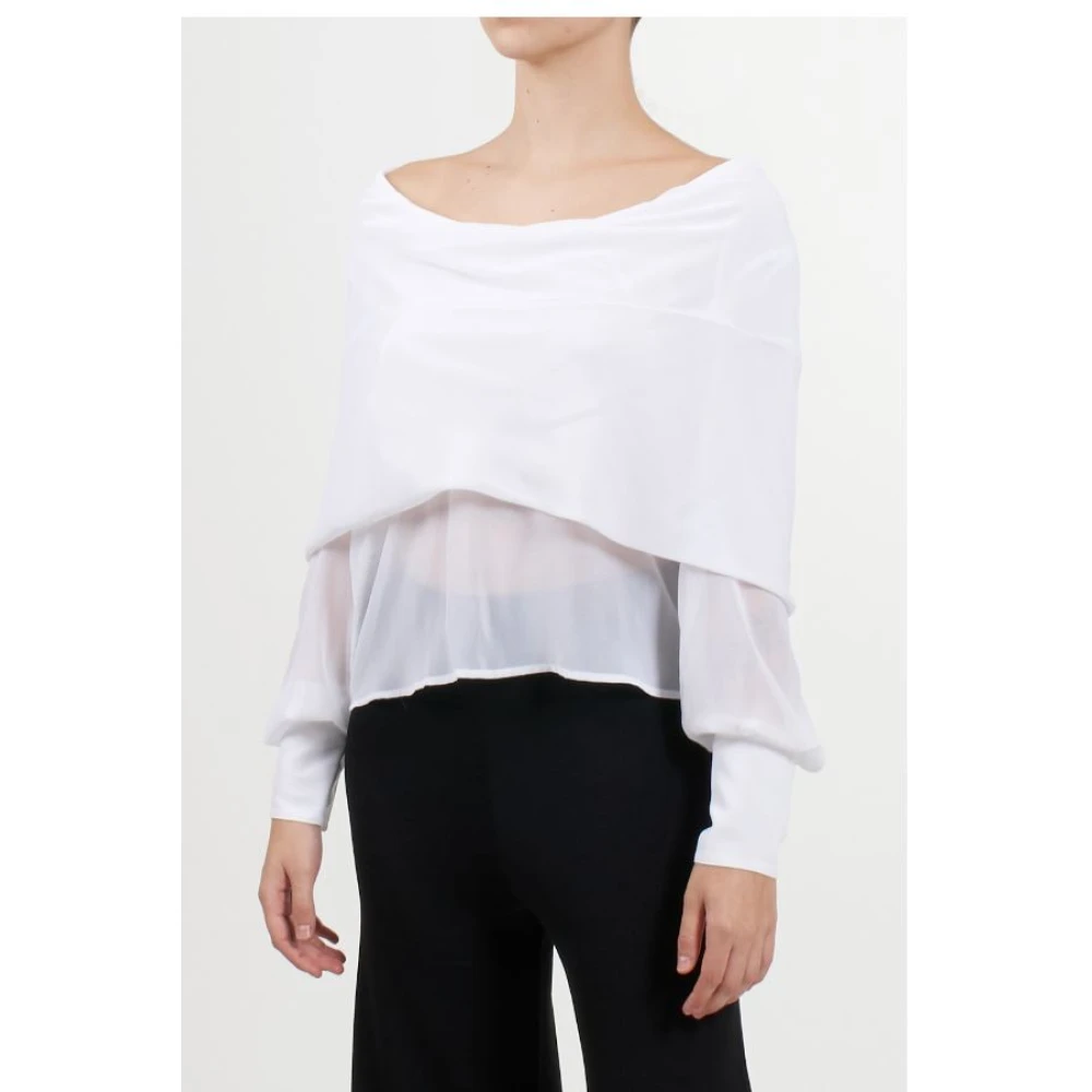 pinko Witte Shirt Fluid Line White Dames