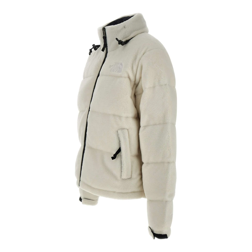 The North Face Witte Fleece Nuptse Jas White Dames
