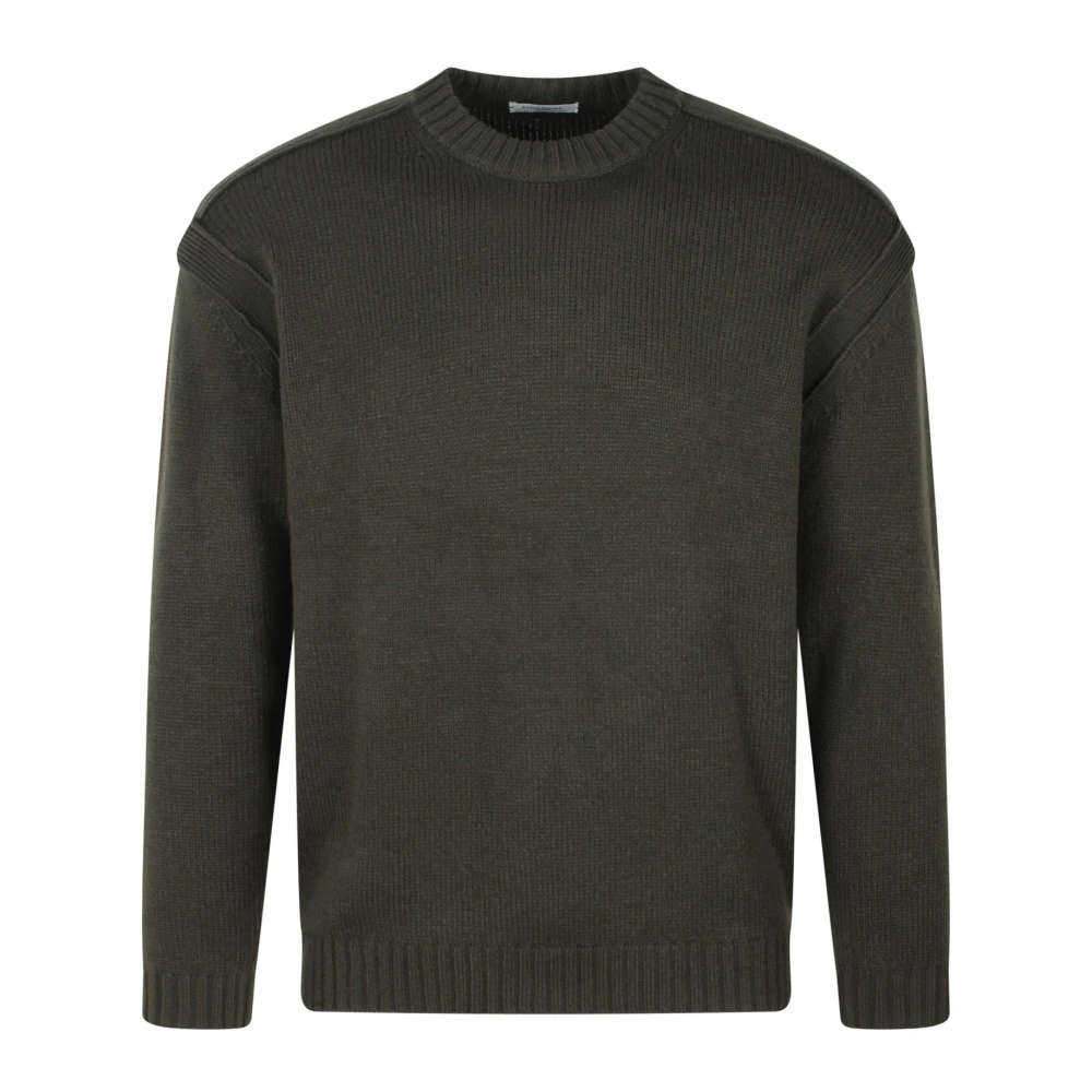 Paolo Pecora Wolmix Crew-Neck Sweater Green Heren