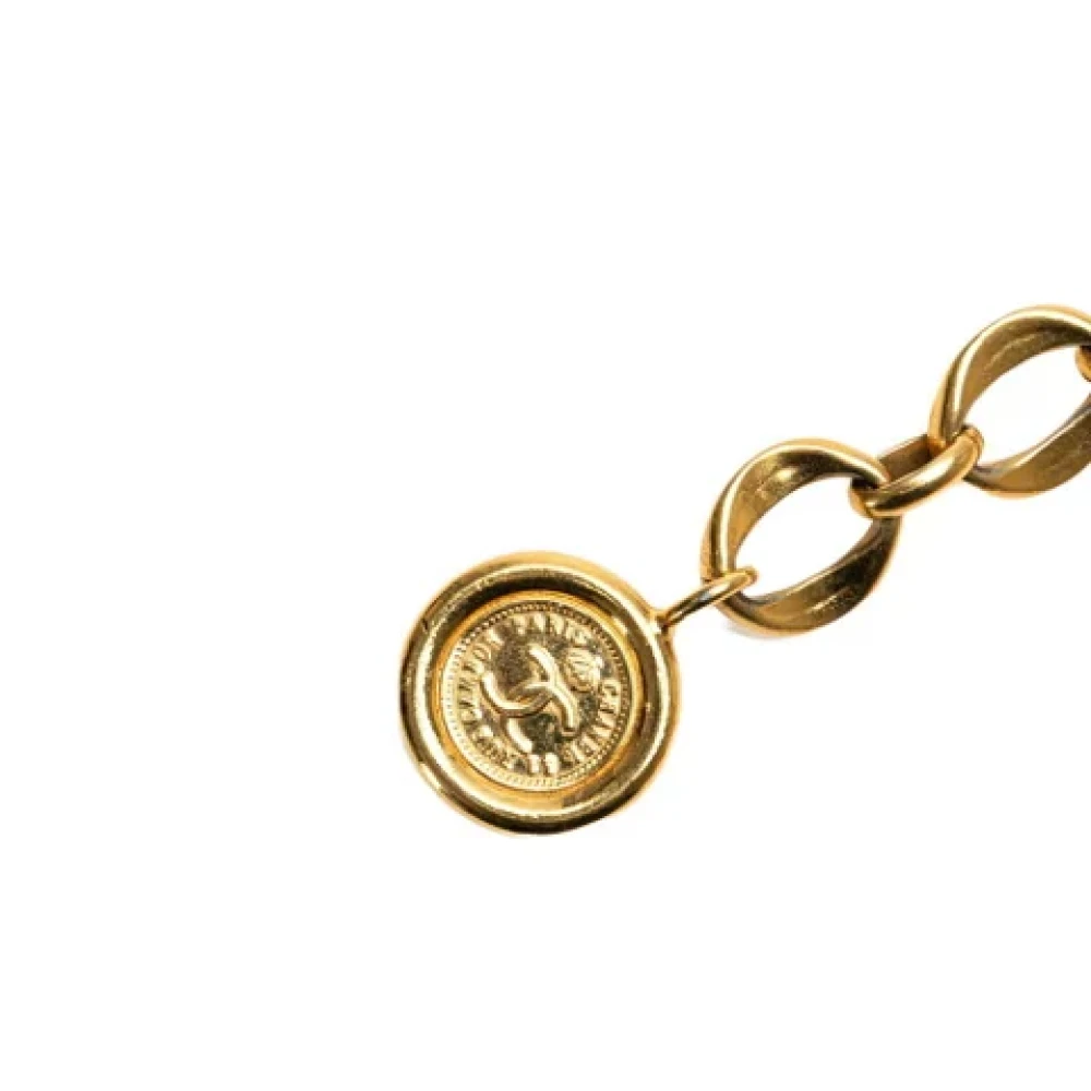 Chanel Vintage Pre-owned Metal belts Yellow Dames