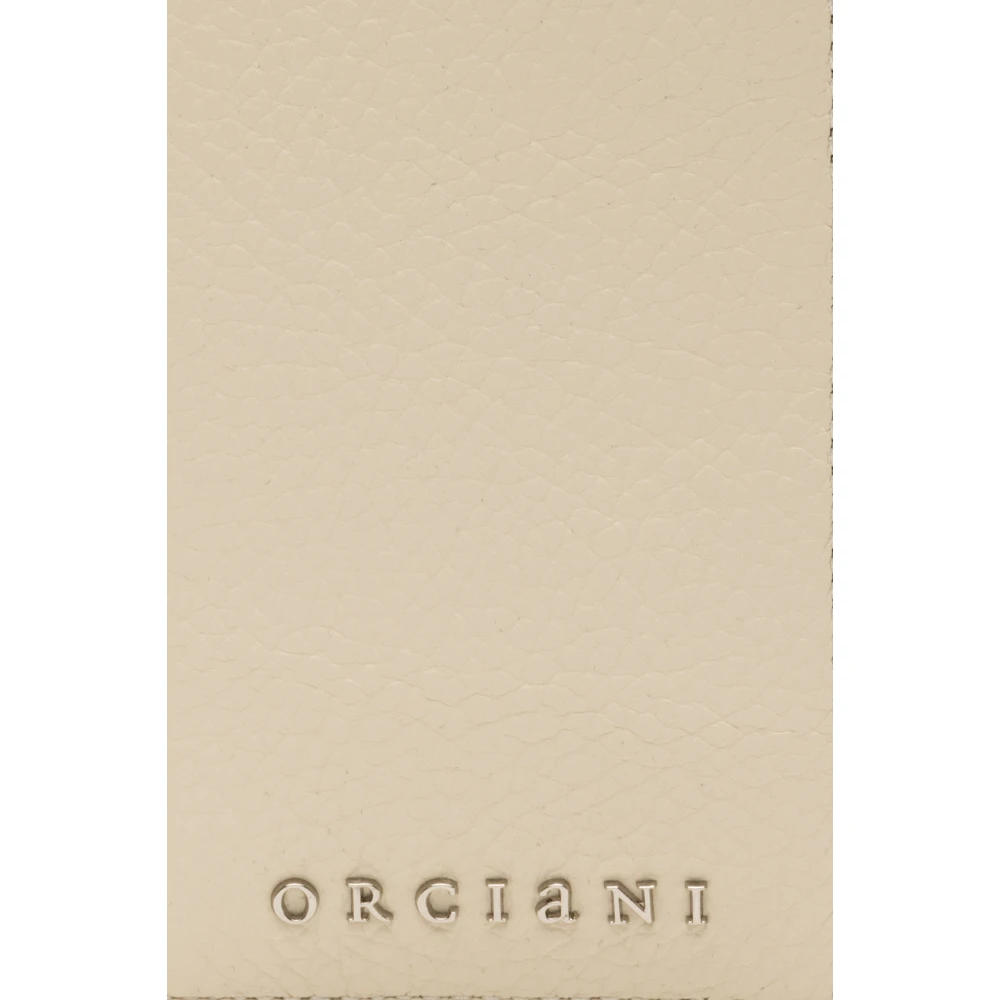 Orciani Stijlvolle Portemonnees met Kaarthouder Beige Dames
