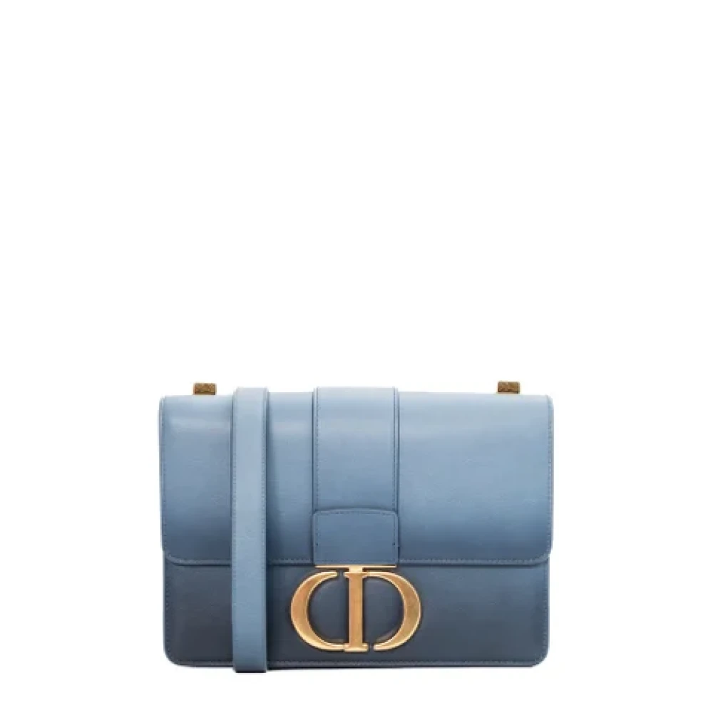 Dior Vintage Pre-owned Leather dior-bags Blue Dames
