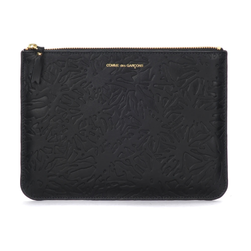 Comme des Garçons Geëmbosteerd Bos Zwarte Portemonnee Black Unisex