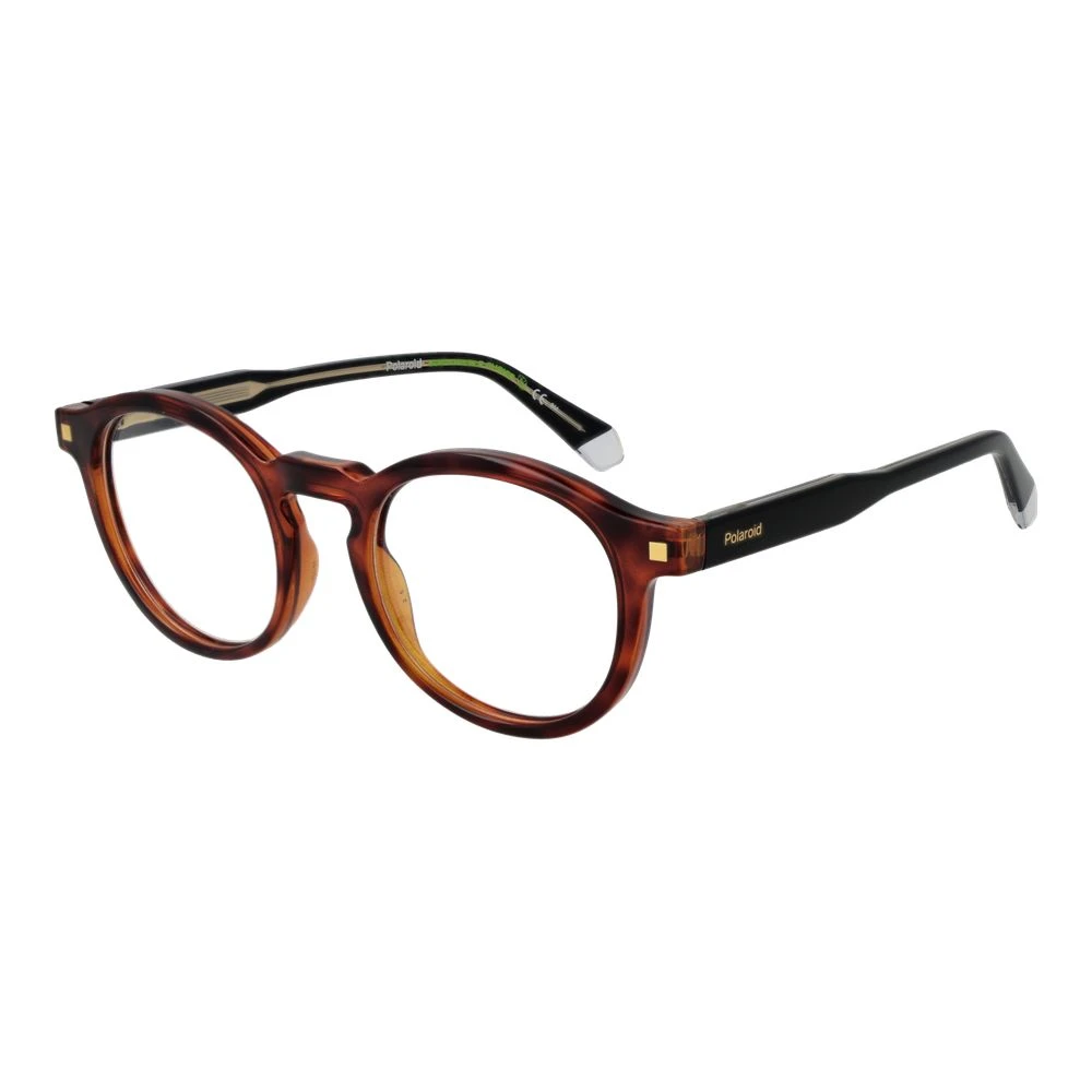 Polaroid Men's Brown Glasses, One Size, Optical Frames Round Style