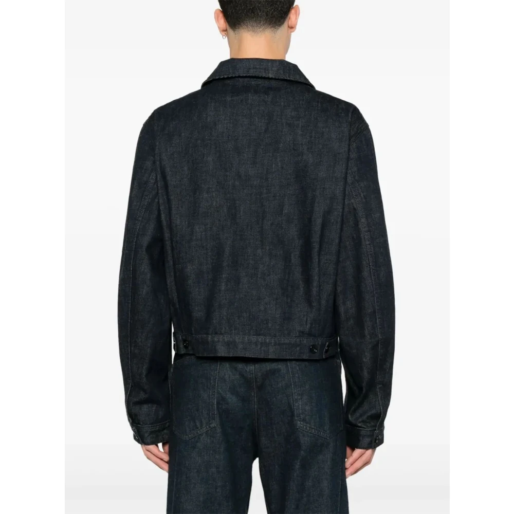 Lemaire Klassieke Denim Trucker Jack Blue Heren