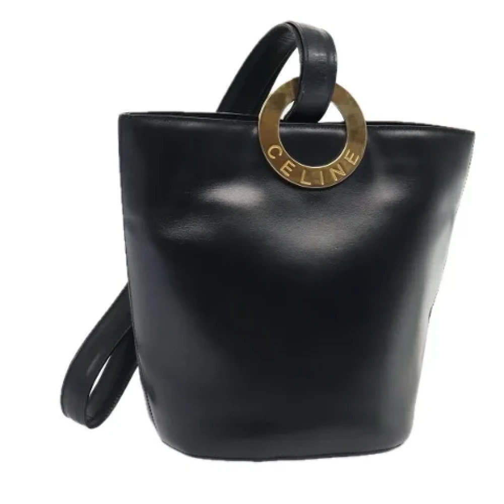 Celine Vintage Pre-owned Leather celine-bags Blue Dames