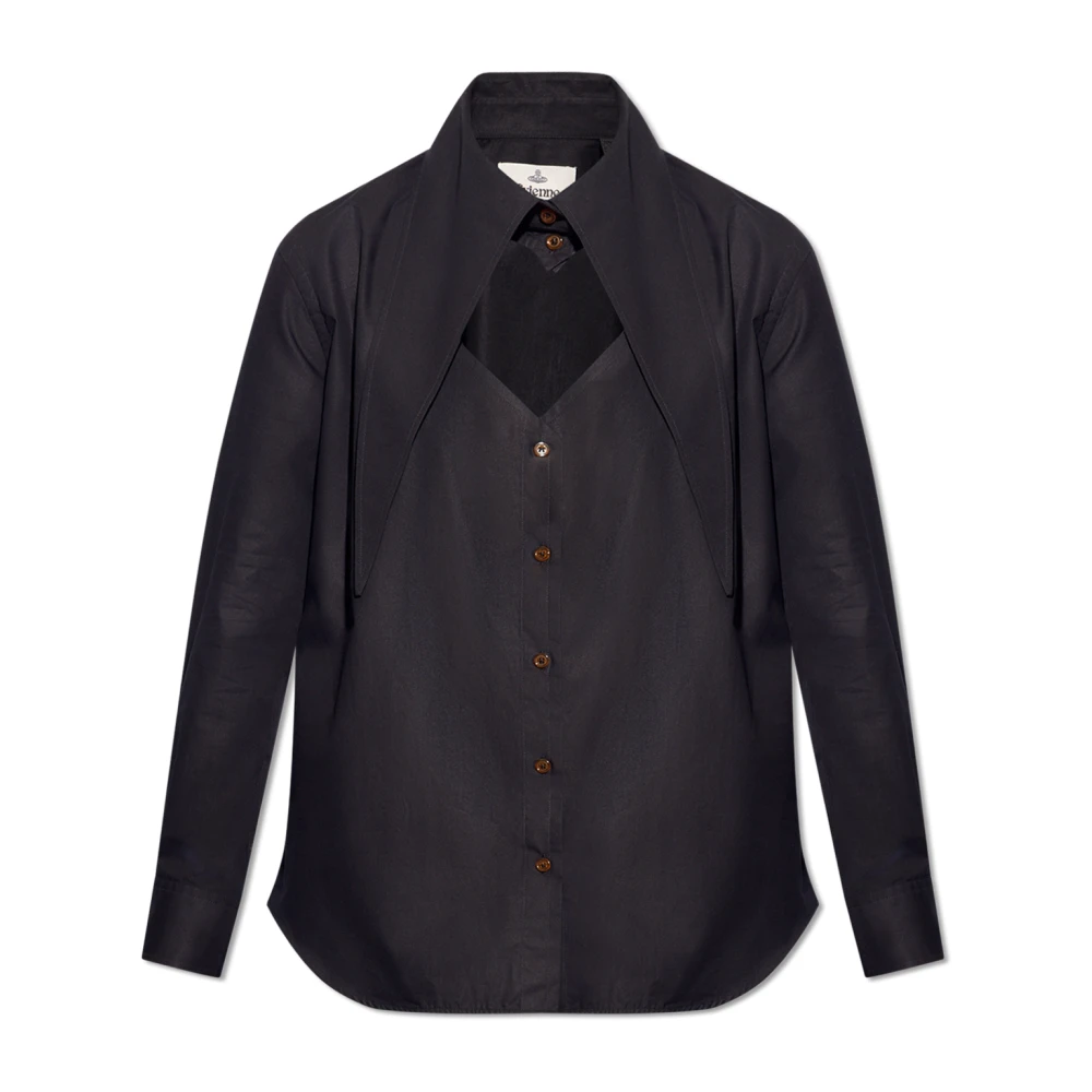 Vivienne Westwood Hart katoenen shirt Black Dames