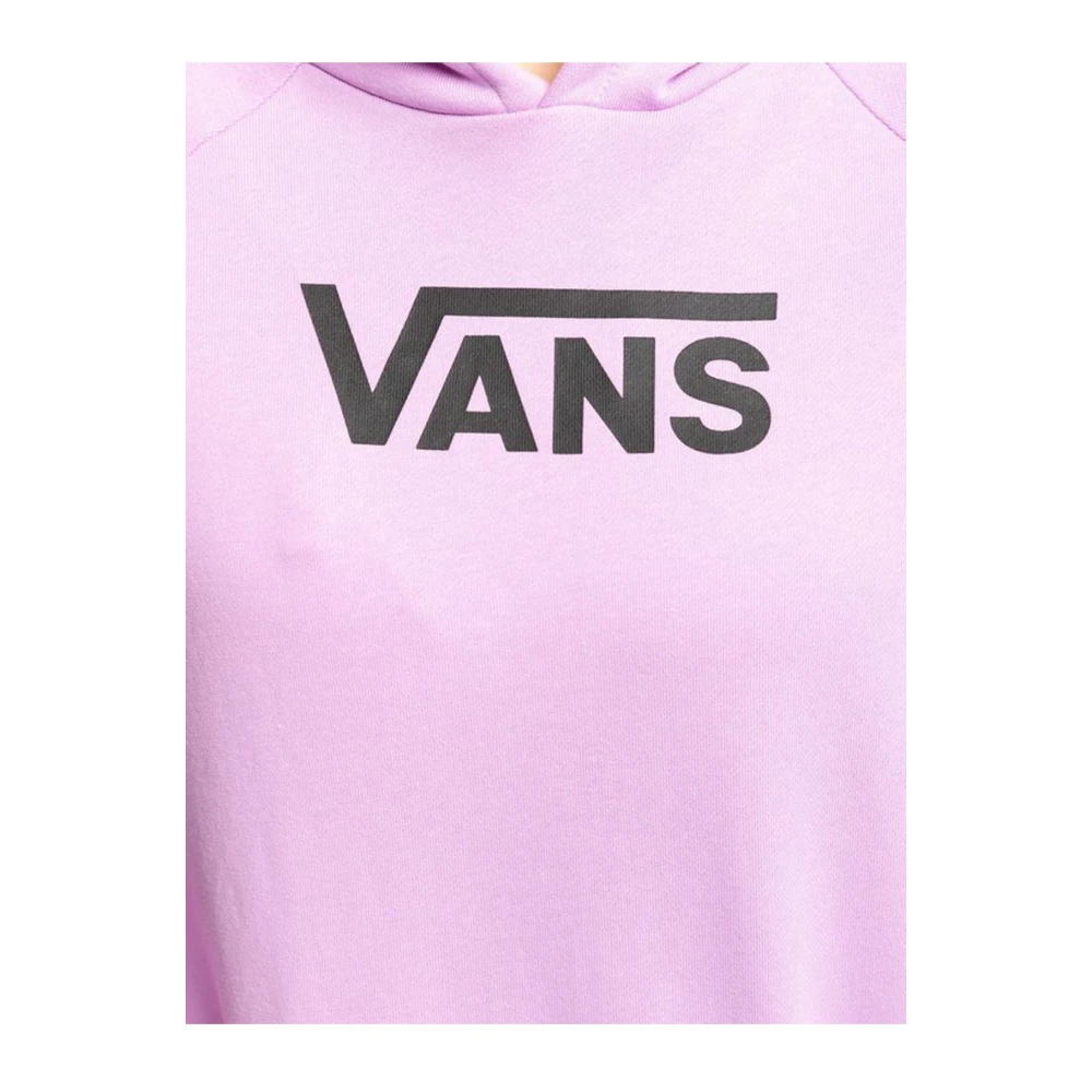 Vans Katoenen Hoodie Rozenprint Purple Dames