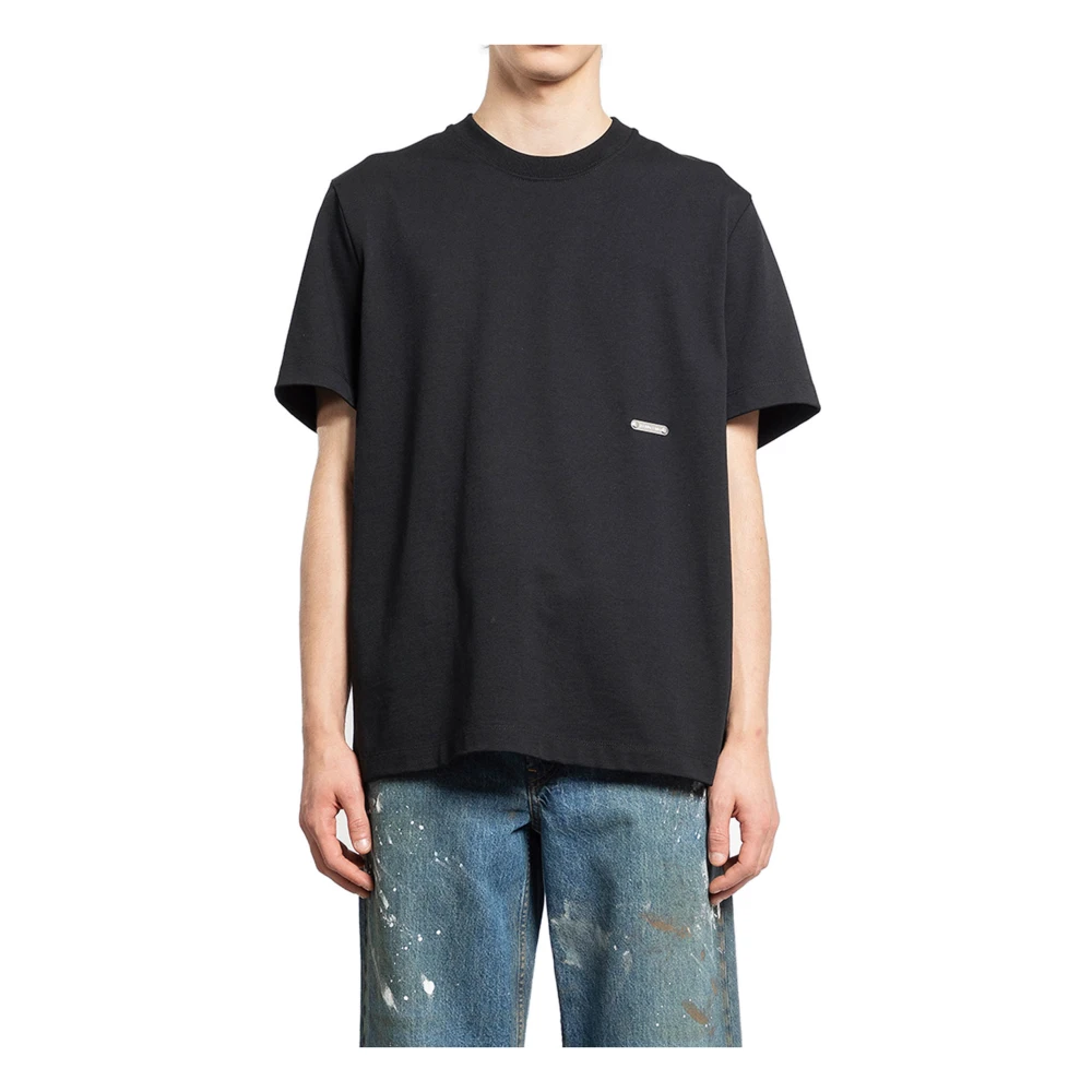 Helmut Lang Metal Logo Tee Black Heren