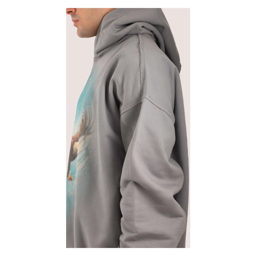 Misbhv Lichtgrijze Monument Valley Hoodie Gray Heren