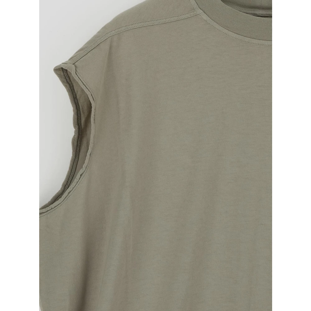 Rick Owens Tarp Mouwloos T-Shirt Green Heren