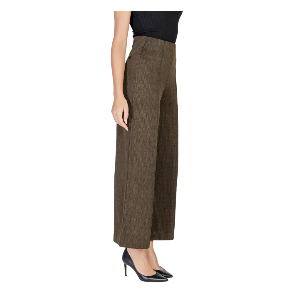 Ichi Herfst Winter Damesbroek Green Dames