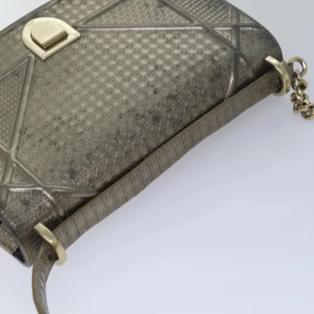 Dior Vintage Pre-owned Leather dior-bags Yellow Dames