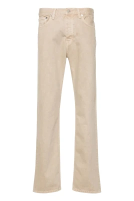 Wide Twist Straight Jeans