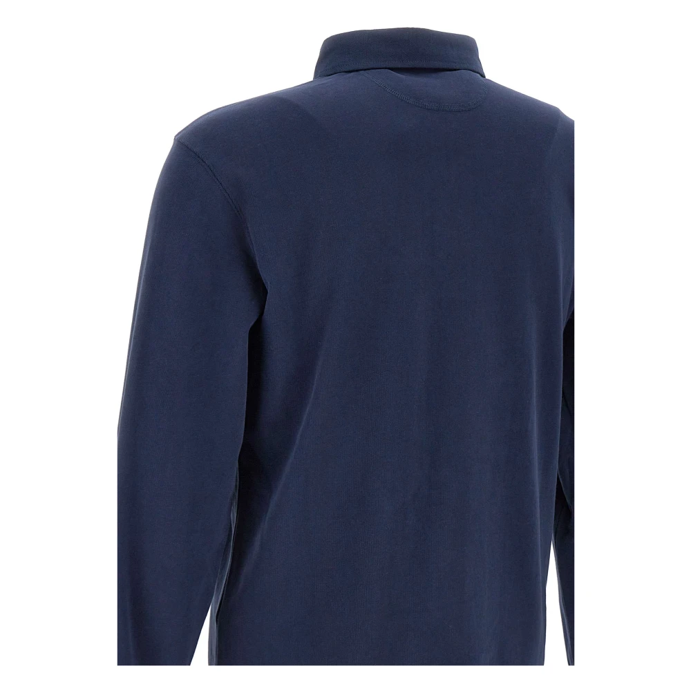 LA MARTINA Heren Katoenen Polo Shirt Blauw Klassiek Blue Heren