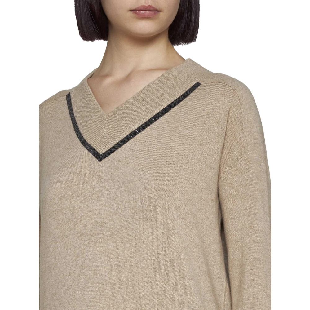 BRUNELLO CUCINELLI Luxe Truien Collectie Brown Dames