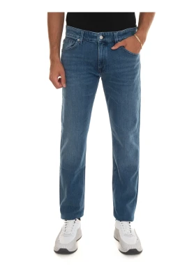 Stentvättade Denim Jeans