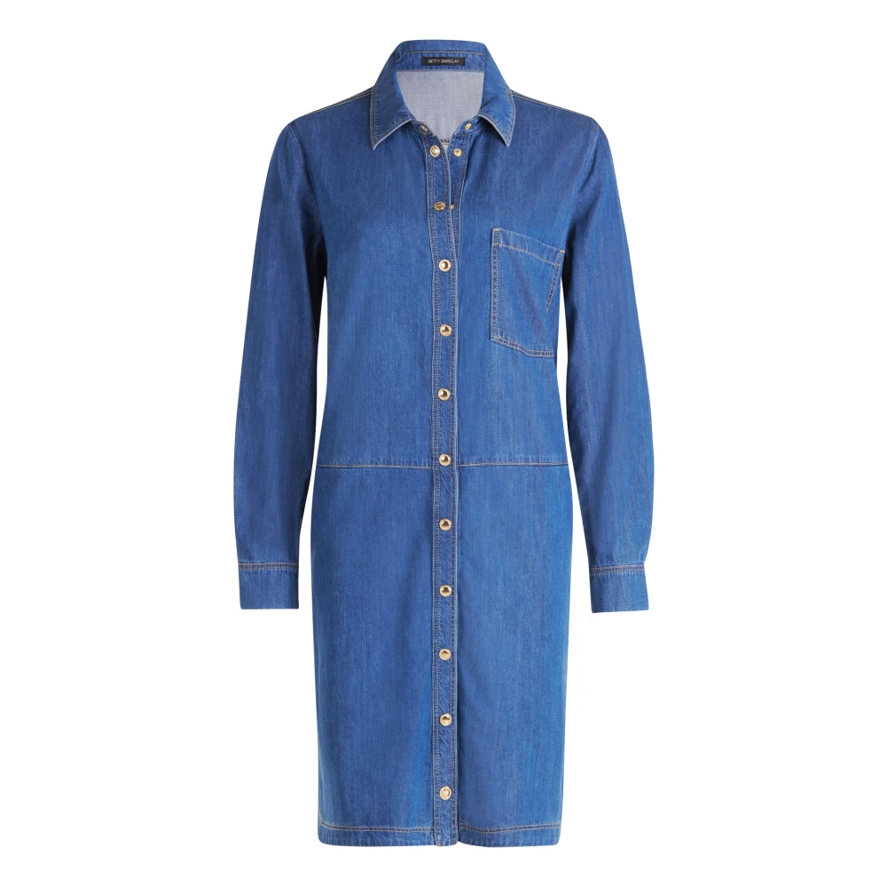Betty Barclay Knoopsluiting Jurk Blue Dames