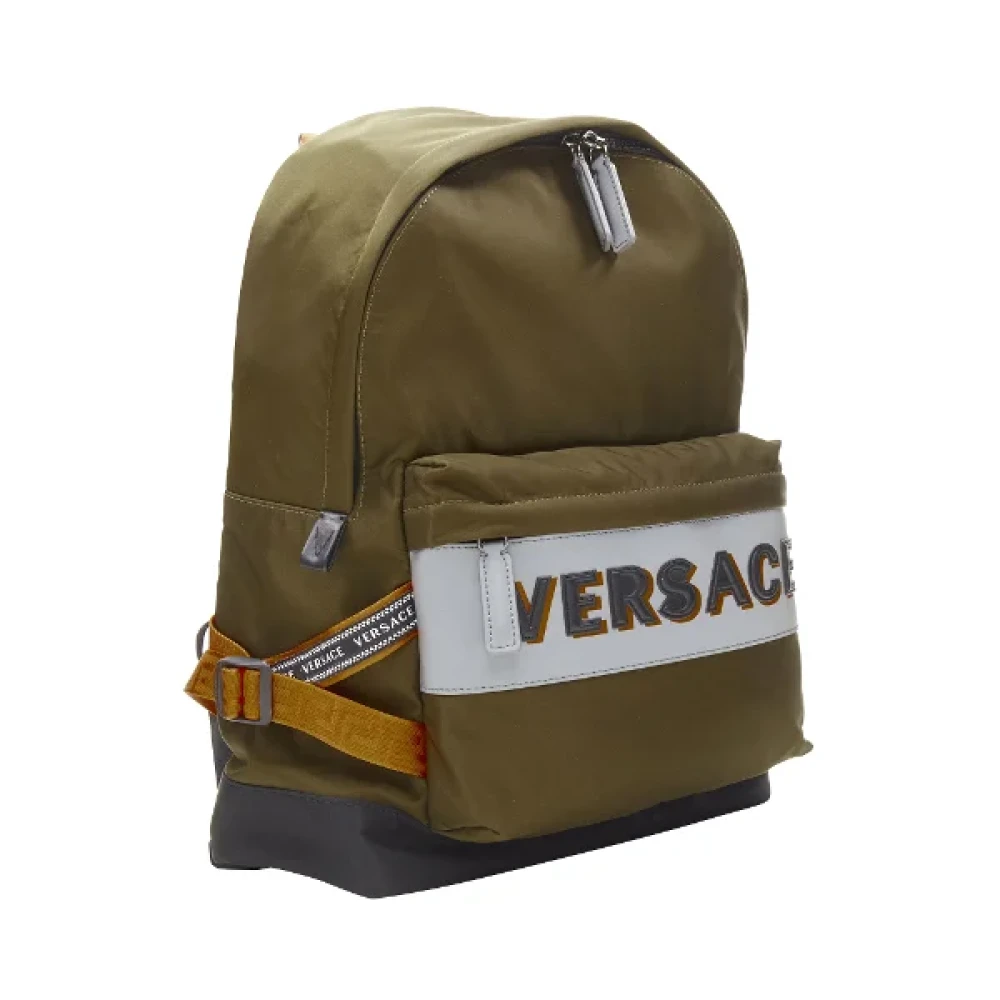 Versace Canvas travel-bags Green Heren