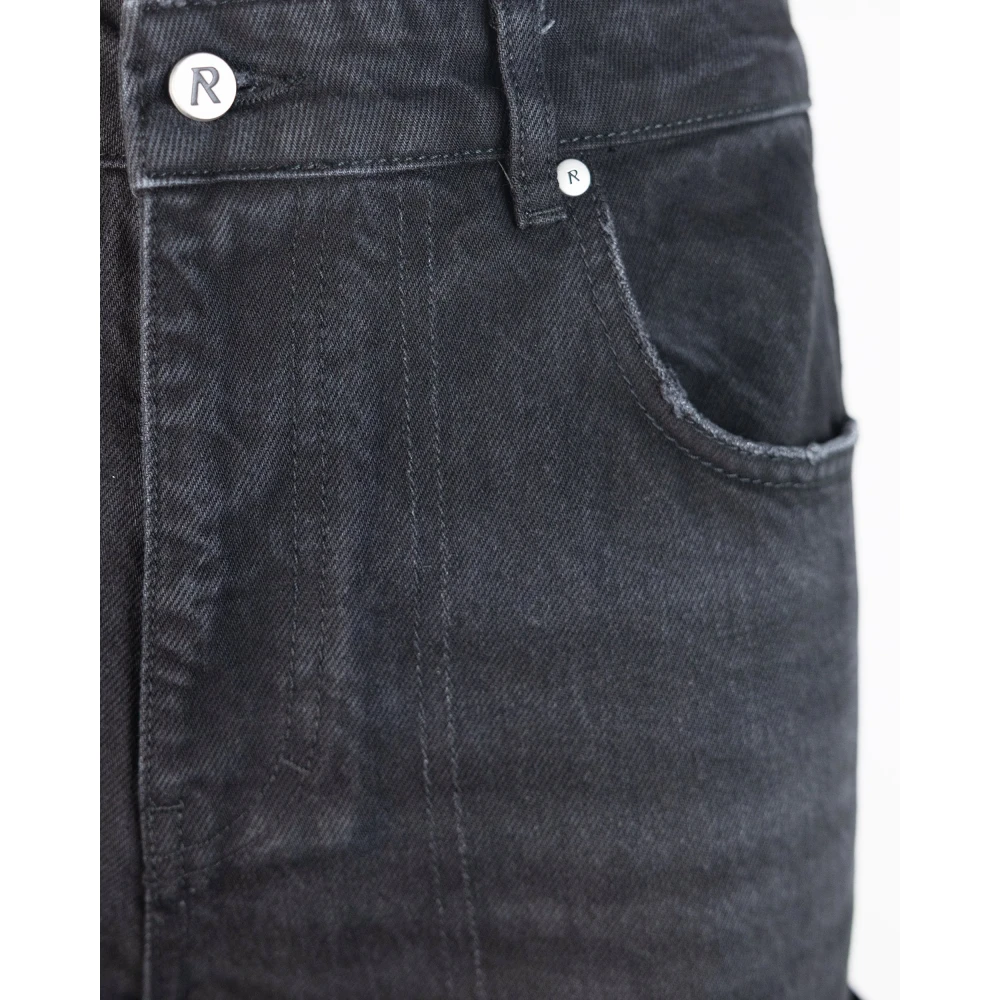 Represent Zwarte Denim Jeans Dubbele Zak Scratch Black Heren