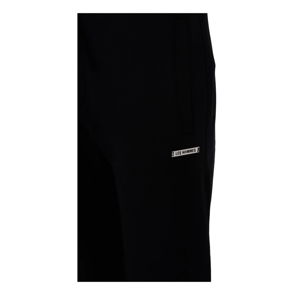 Les Hommes Slim Fit Broek Black Heren