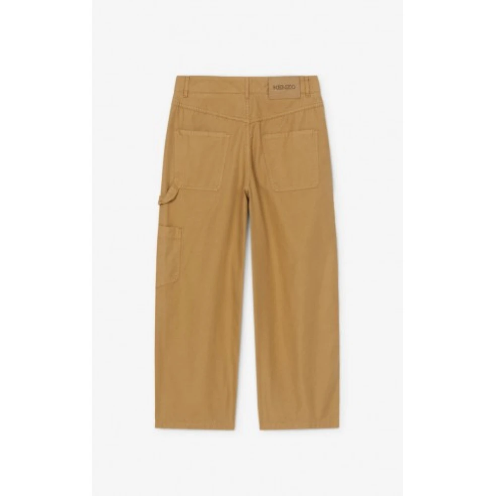 Kenzo Moderne Cropped Broek Brown Dames