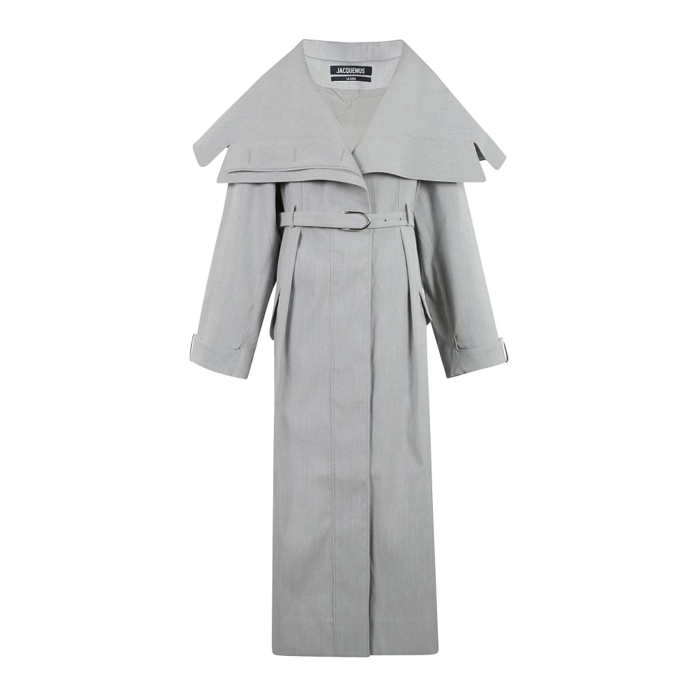 Jacquemus Stijlvolle Caruso Trenchcoat Gray Dames