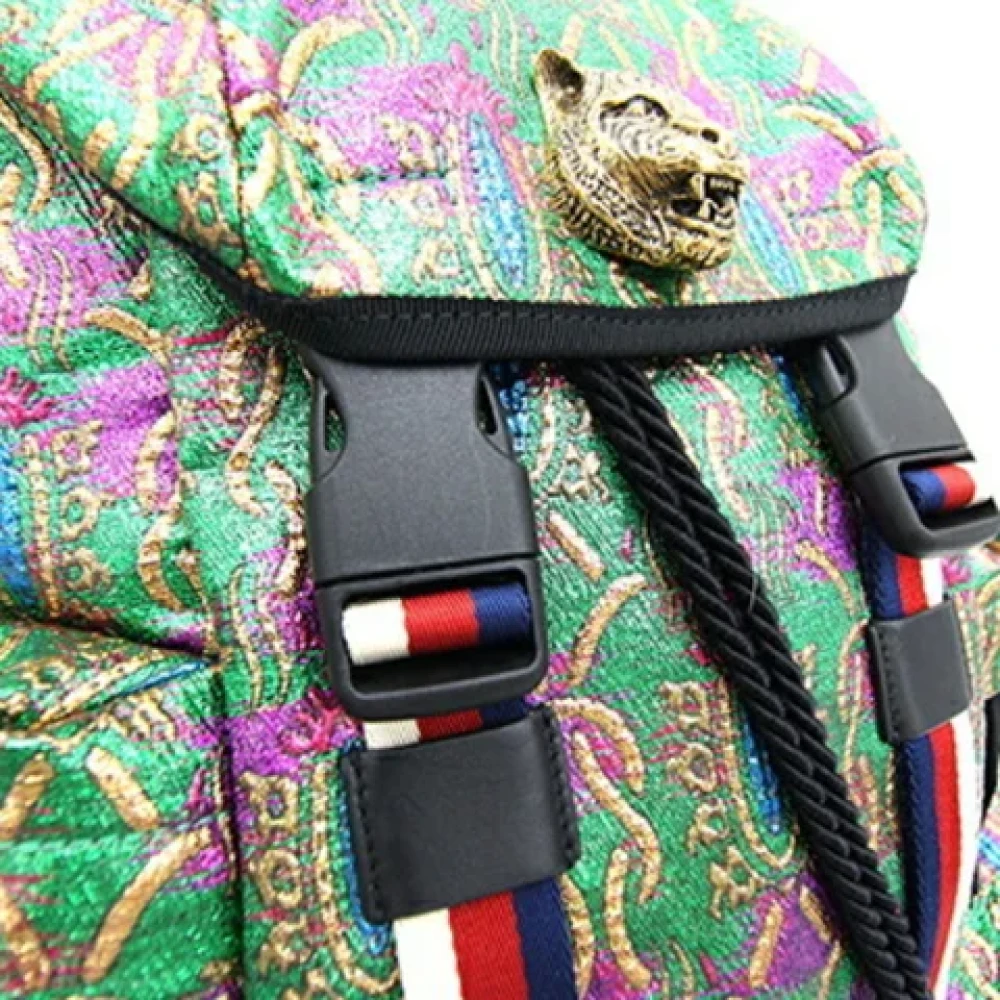 Gucci Vintage Pre-owned Canvas gucci-bags Green Dames