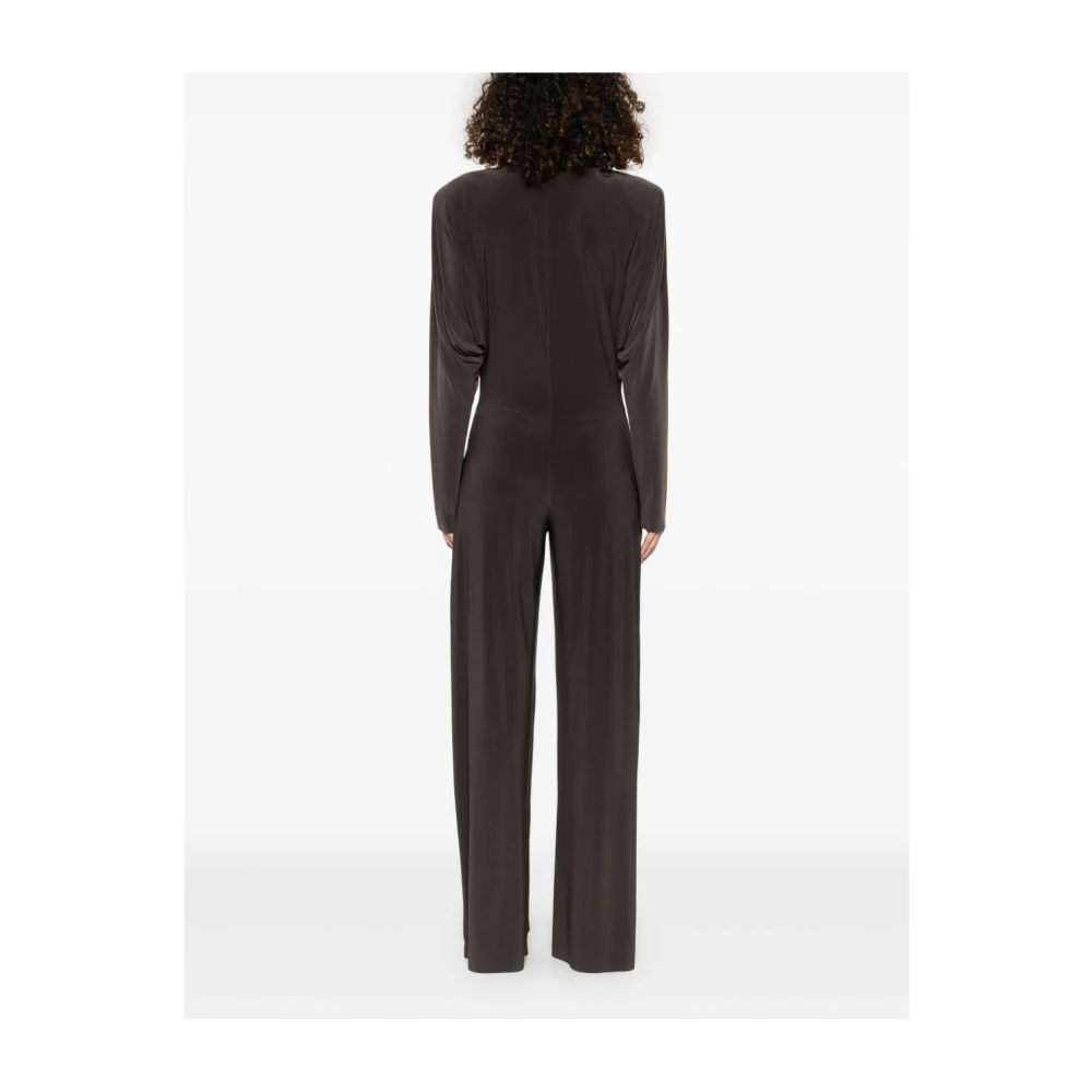 Norma Kamali Dolman Jumpsuit Brown Dames