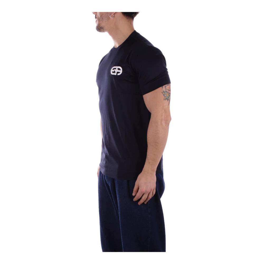 Emporio Armani T-Shirts Blue Heren