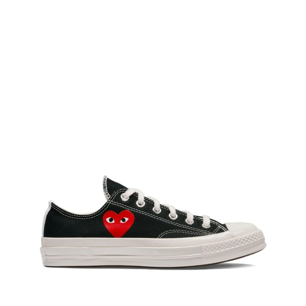 Comme des Garçons Play Canvas Heart Sneakers Black, Herr