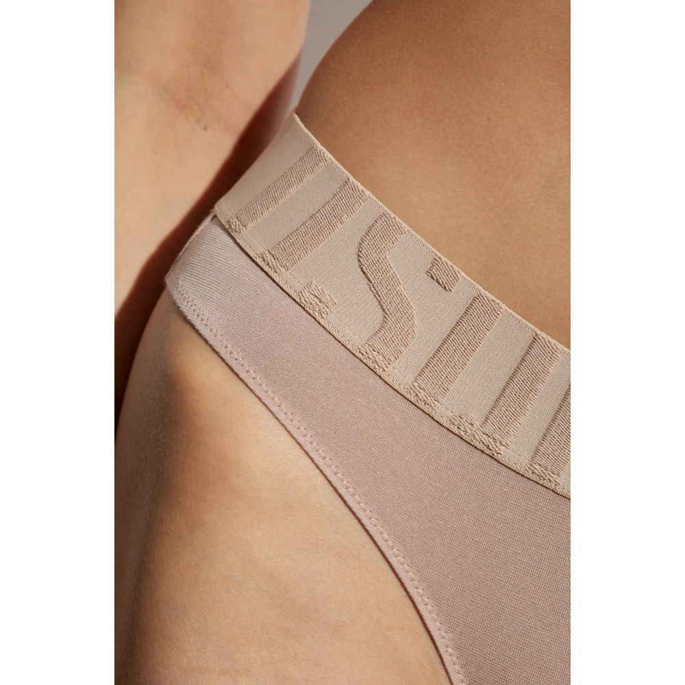 Dsquared2 Slips met logo Beige Dames