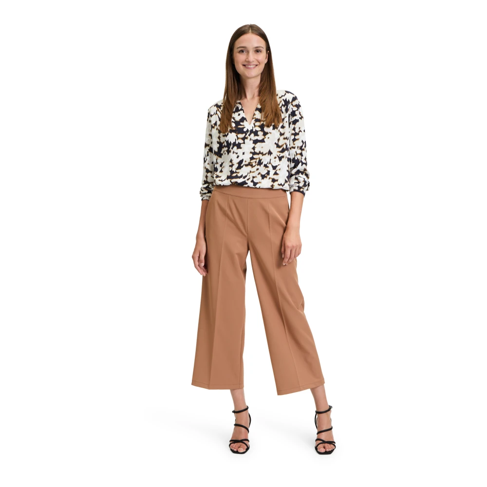 Betty Barclay Regular Fit Culotte in effen kleur Brown Dames