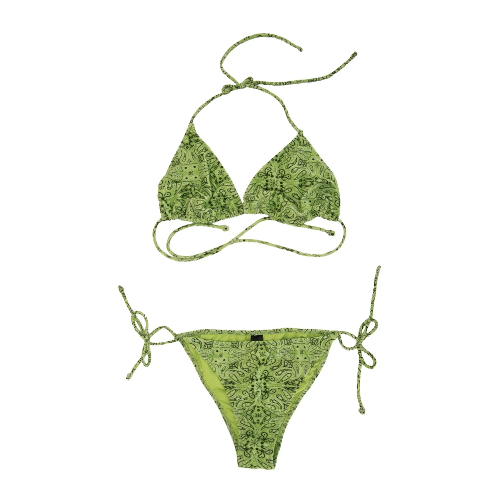 Aniye By Bloemen Lace-Up Bikini Green Dames