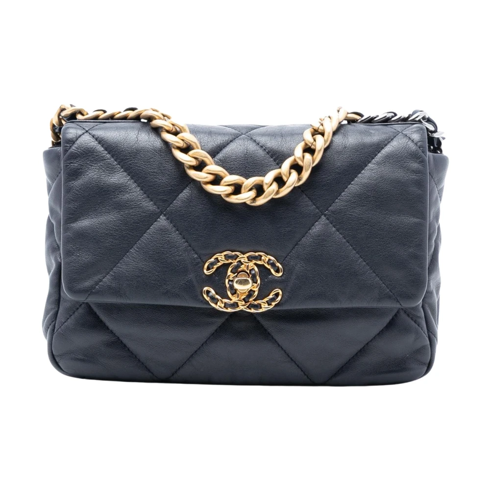 Chanel Vintage Donna Nero Pre-Owned, Taglia Unica, Used,