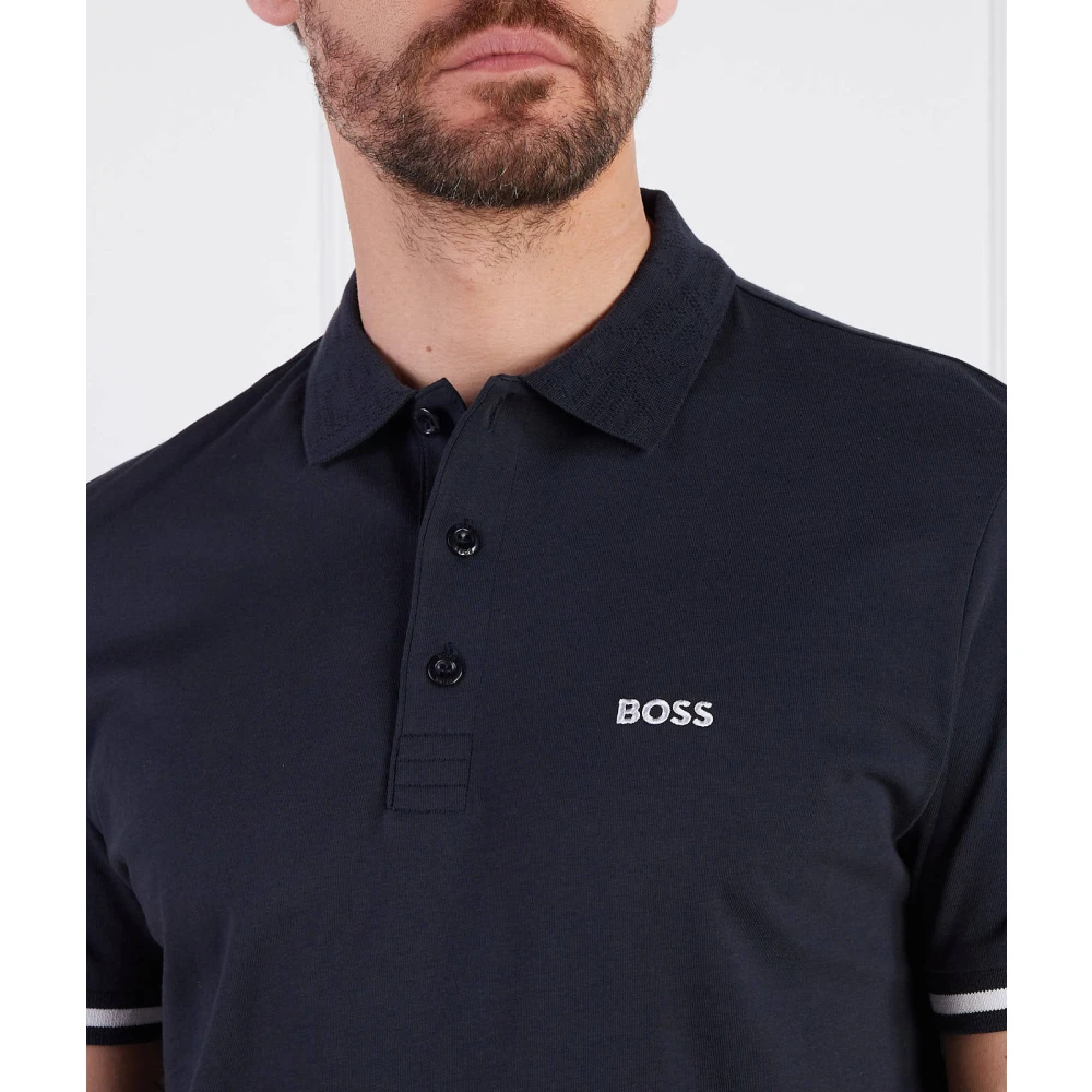 Hugo Boss Blauwe T-shirts en Polos voor Heren Blue Heren