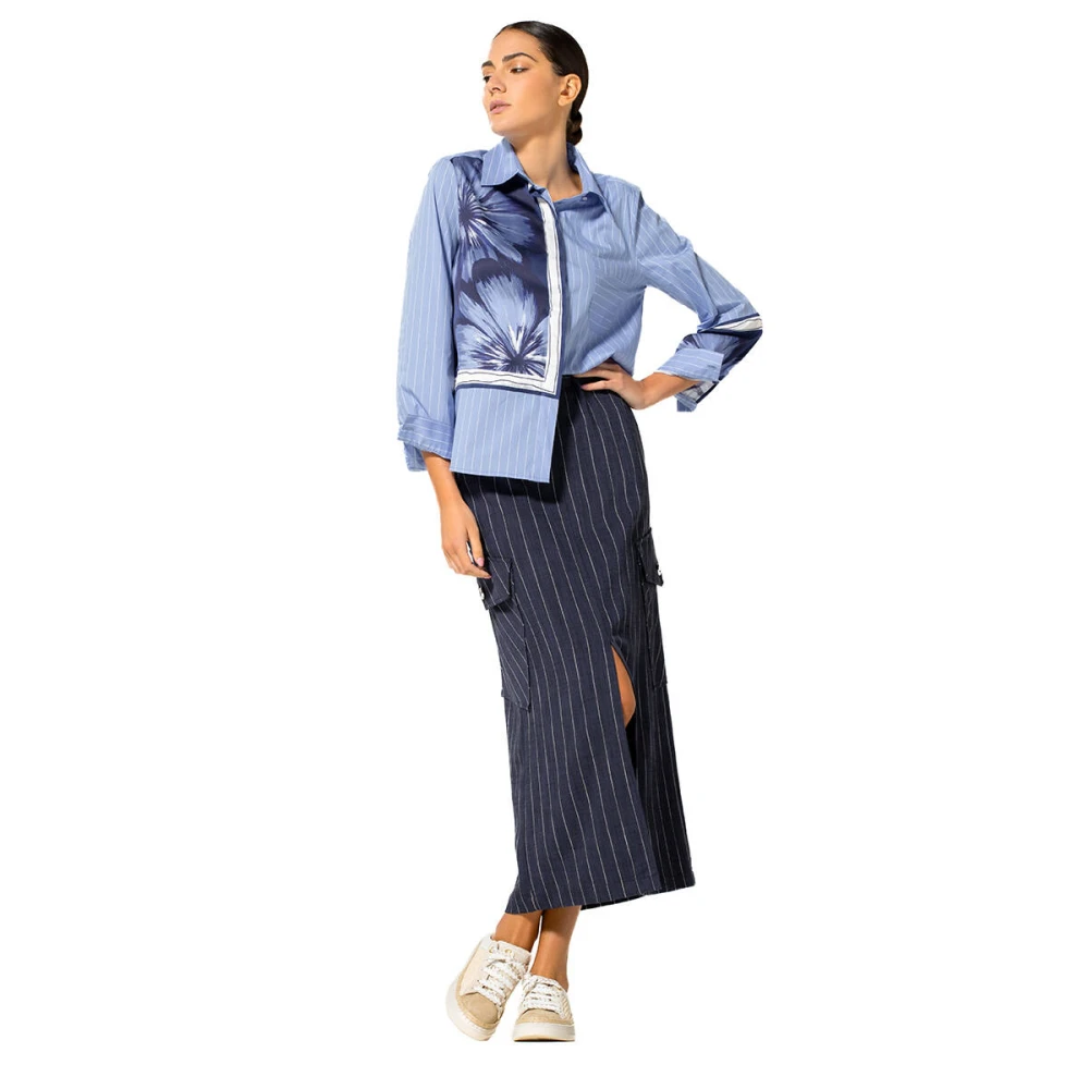 Caroline Biss Elegante Rok 1774 Blue Dames