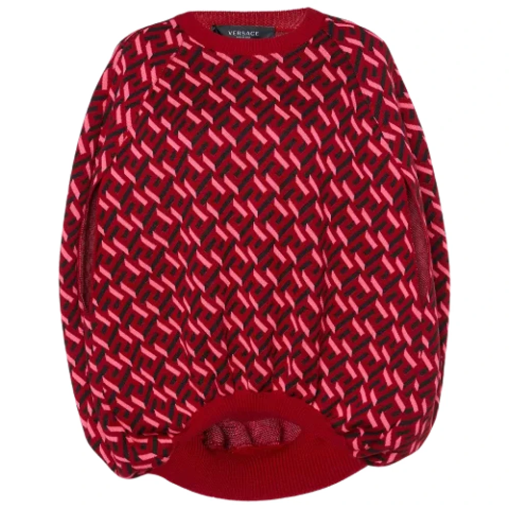Versace Pre-owned Knit tops Red Dames