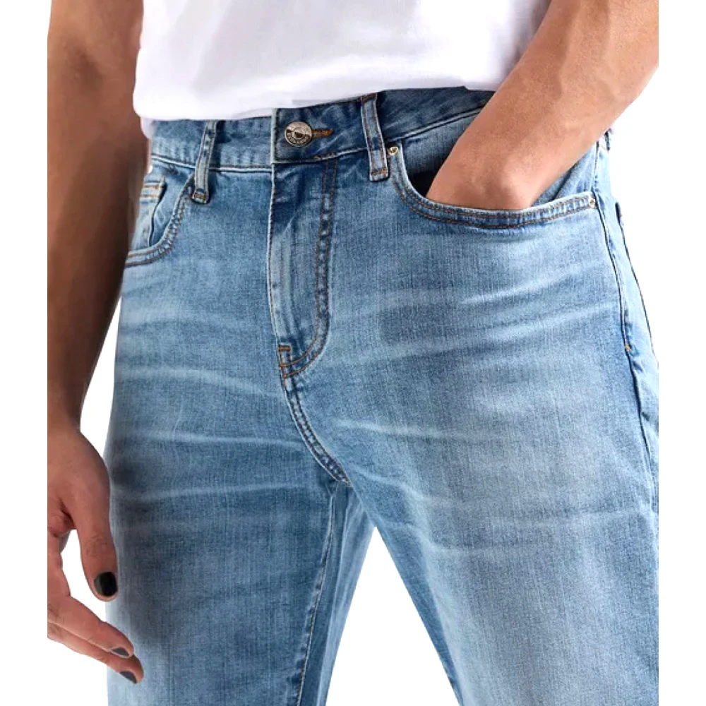 Emporio Armani Slim Lichtblauwe Jeans Blue Heren