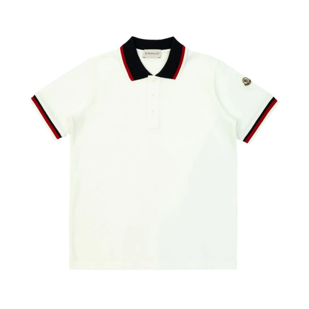 Moncler Boys White Kids Short Sleeve T-Shirts, 10 Y, T-Shirt